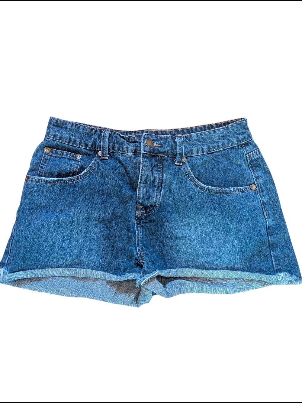 Rip Curl Mid-Rise Blue Denim Jean Shorts